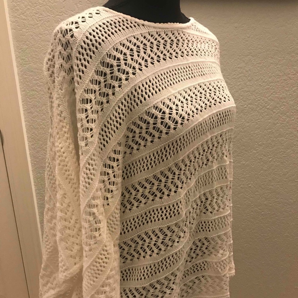 Relativity brand White Knit Top 2X NWT